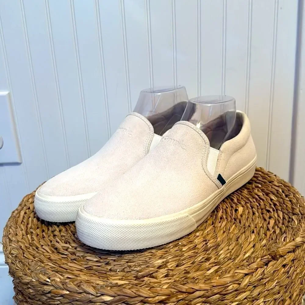 Simple Men's Cream Slip-On Shoes - 8 - NWOB